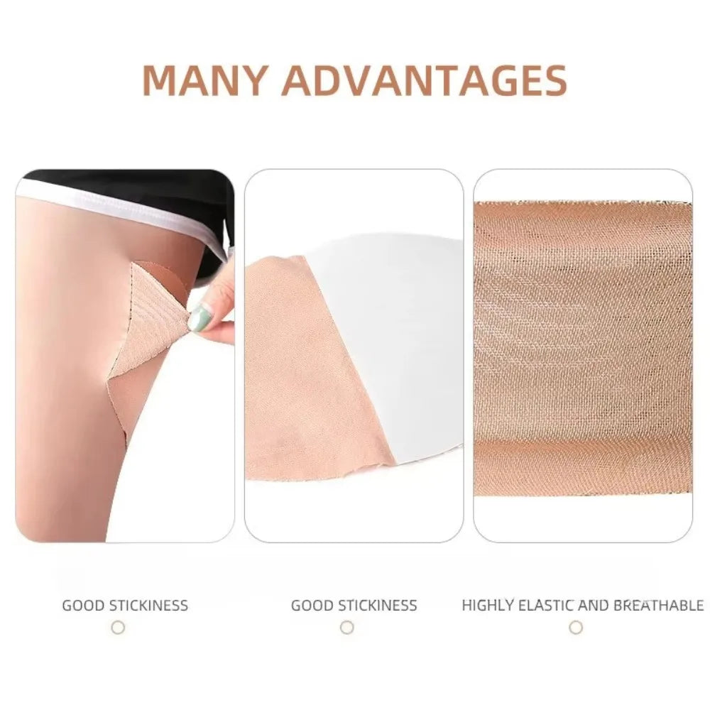 10-Pcs Anti-Chafing Thigh Pads – Self-Adhesive, Waterproof & Breathable Stickers for Men & Women