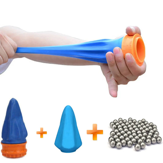 3-Color Latex Slingshot Cup - High Elasticity Outdoor Shooting Toy for Hunting, Camping & Stress Relief