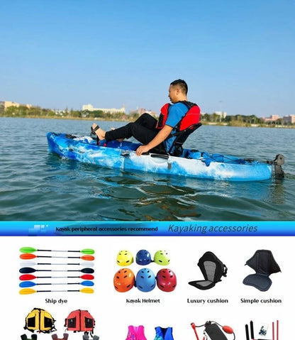 Modular Electric & Pedal-Driven Kayak – Portable Detachable Canoe, Lightweight Inflatable Folding Boat for Fishing & Adventure