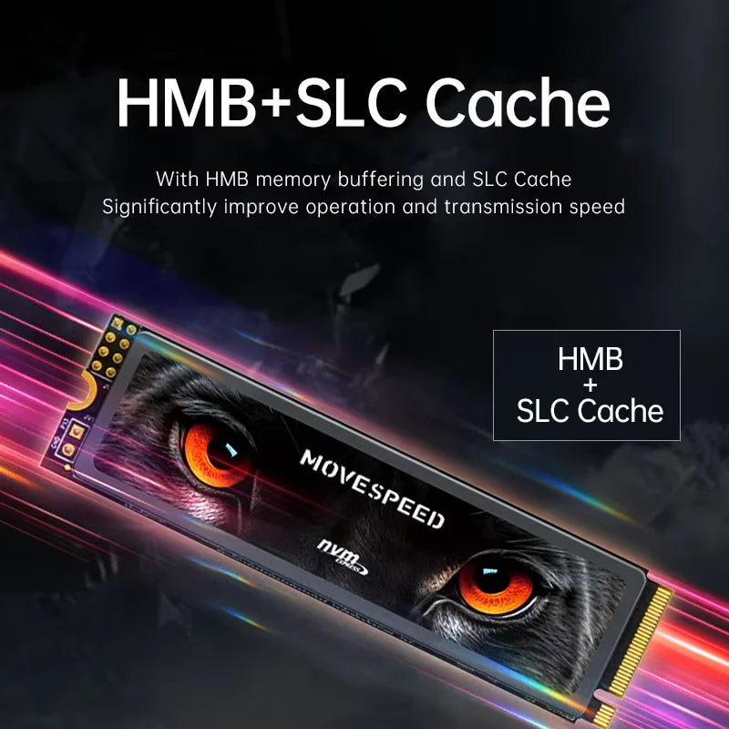 MOVESPEED PCIe 4.0 NVMe M.2 2280 SSD – Up to 7450MB/s Internal Solid State Drive for PS5 & Gaming PC (1TB / 2TB / 4TB)