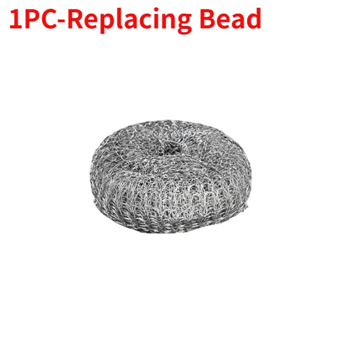 Stainless Steel Pot Brush with Handle – Heavy Duty Dishwashing Wire Ball for Pot & Pan Cleaning (5/1 Pcs)