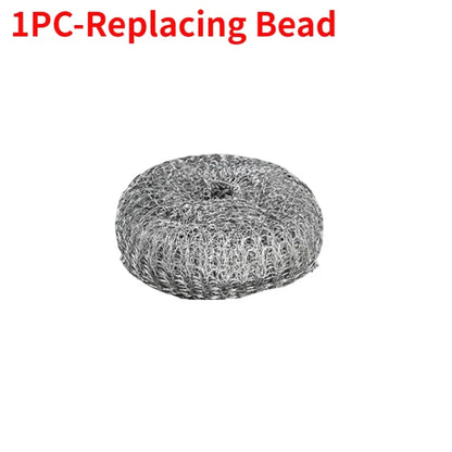 Stainless Steel Pot Brush with Handle – Heavy Duty Dishwashing Wire Ball for Pot & Pan Cleaning (5/1 Pcs)