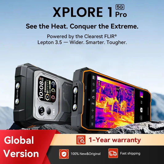 Blackview XPLORE 1 Pro Rugged Smartphone – Android 15, 6.78" 2.4K, 12GB+256/512GB, 20000mAh with FLIR Thermal Imaging