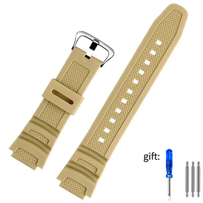 18mm Resin Silicone Watch Strap for Casio Watches - Replacement Rubber Band for W-218H, F-108, AE-1200, AE-1000 and AE-1300