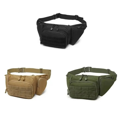 Tactical Fanny Pack - Nylon Backpack for Hiking, Outdoor Sports, and Camping, with Phone and Airsoft Bag Compartments