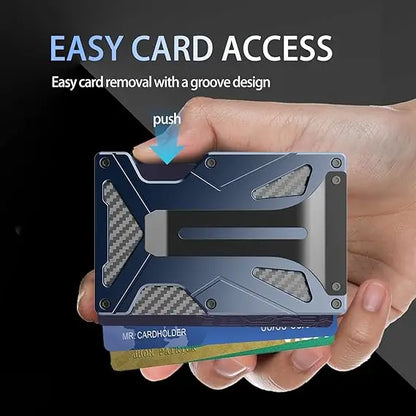 MagSafe Wallet & Money Clip with AirTag Holder + Magnetic Sheet — Fits Magnetic & Non-Magnetic Phones