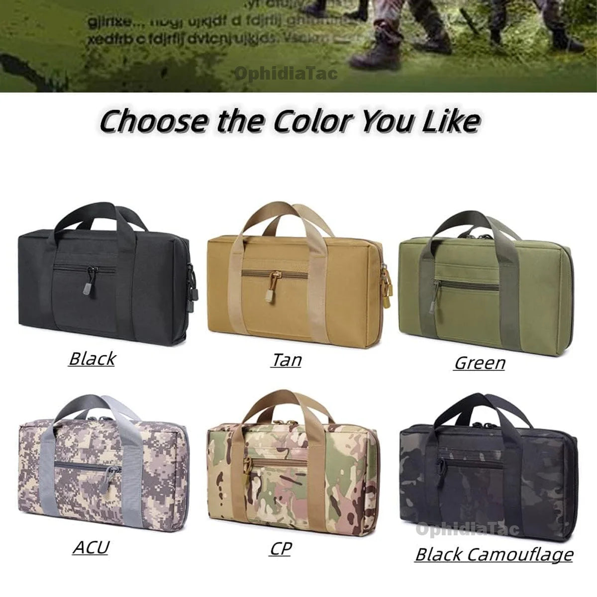 Gun Carrying Bag for Glock 17, M9 - Universal Concealed Pistol Storage with Magazine Pouch, Hunting Accessories