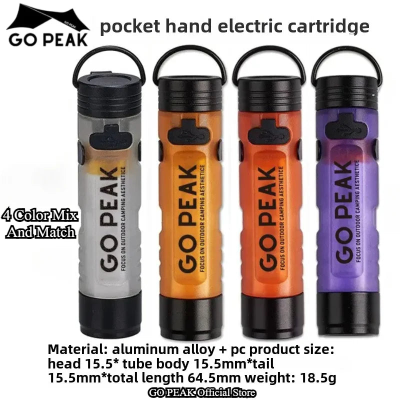 GOPEAK Mini LED Keychain Flashlight – Portable Pocket Clip Light for Outdoor Use, Emergency, Camping & Disaster Relief