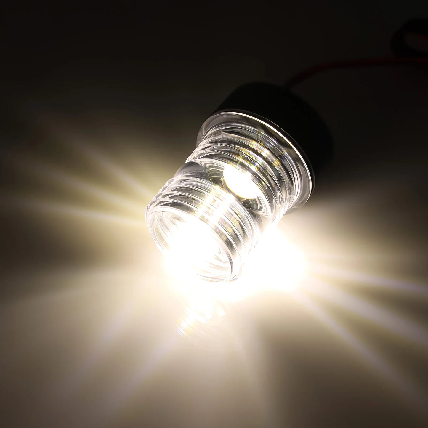 12V/24V LED Boat Navigation Light – 360° Fold Down Marine Signal Anchor Light for Yacht & Sailing