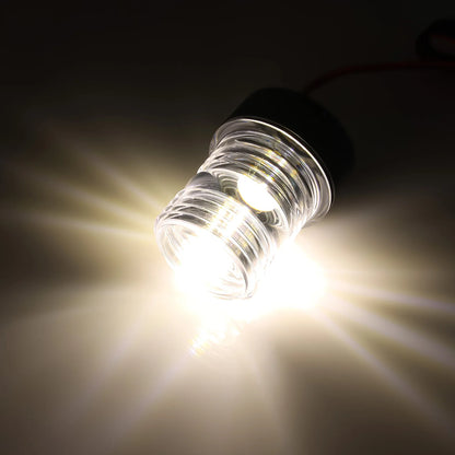 12V/24V LED Boat Navigation Light – 360° Fold Down Marine Signal Anchor Light for Yacht & Sailing