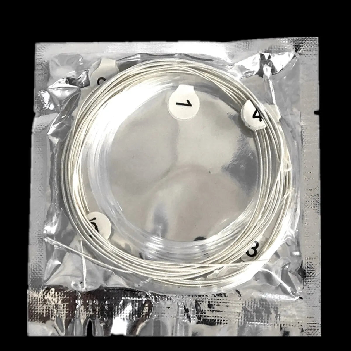 6pcs Classical Guitar Strings Set – Super Light, Clear Nylon with Silver-Plated Copper for Classic Guitar
