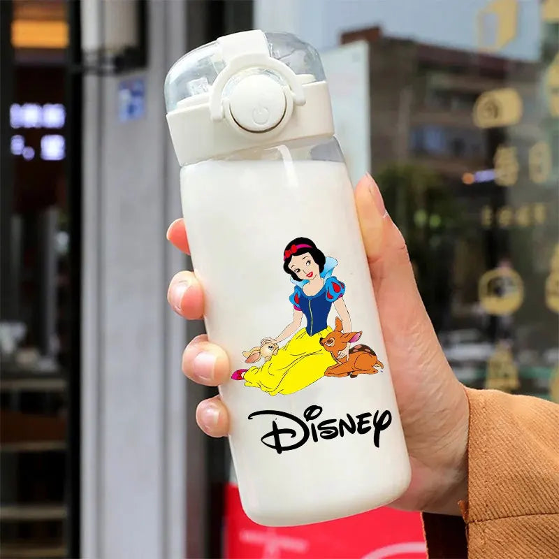 600/400ML Mermaid Princess Water Cup – Portable Transparent Plastic Sport Bottle for Kids