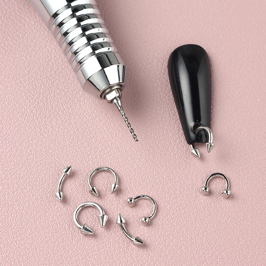 Tungsten Steel Nail Drill Bit - Precision Ring Opening and Nail Art Hole Punching Grinding Tool