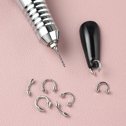 Tungsten Steel Nail Drill Bit - Precision Ring Opening and Nail Art Hole Punching Grinding Tool