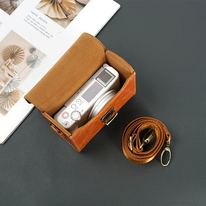 Small Camera Crossbody Bag – Universal Storage Pouch for Sony ZV-1, ZV-1F, ZV1 Mark II, Canon G7X, RX100, Shoulder Camera Cover
