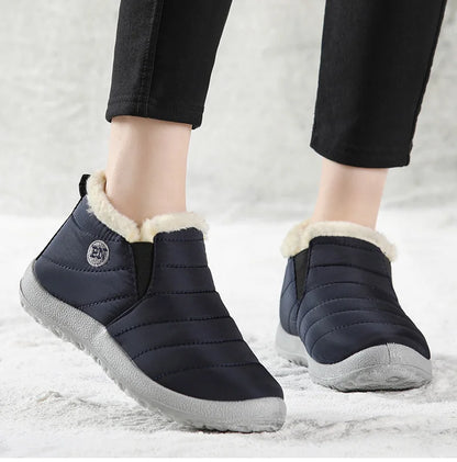 Men’s Winter Ankle Boots — Warm Fur Lined Snow Boots, Casual Shoes for Men and Couples