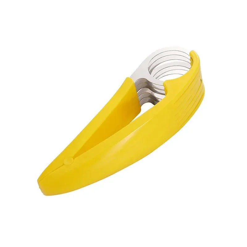 Stainless Steel Kitchen Accessories: Banana & Fruit Slicer, Vegetable & Sausage Cutter - Salad & Sundae Cooking Tools