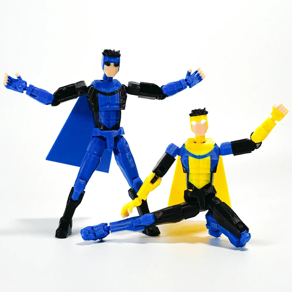 3D Printed Invincible 2.0 Superhero Action Figure – Multi-Jointed Anime Model, Shapeshift Toy & Gift Ornament