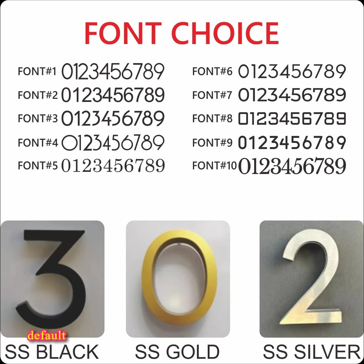 Custom LED House Numbers - Modern Stainless Steel 3D Backlit Address Sign, Waterproof Outdoor Door Plate