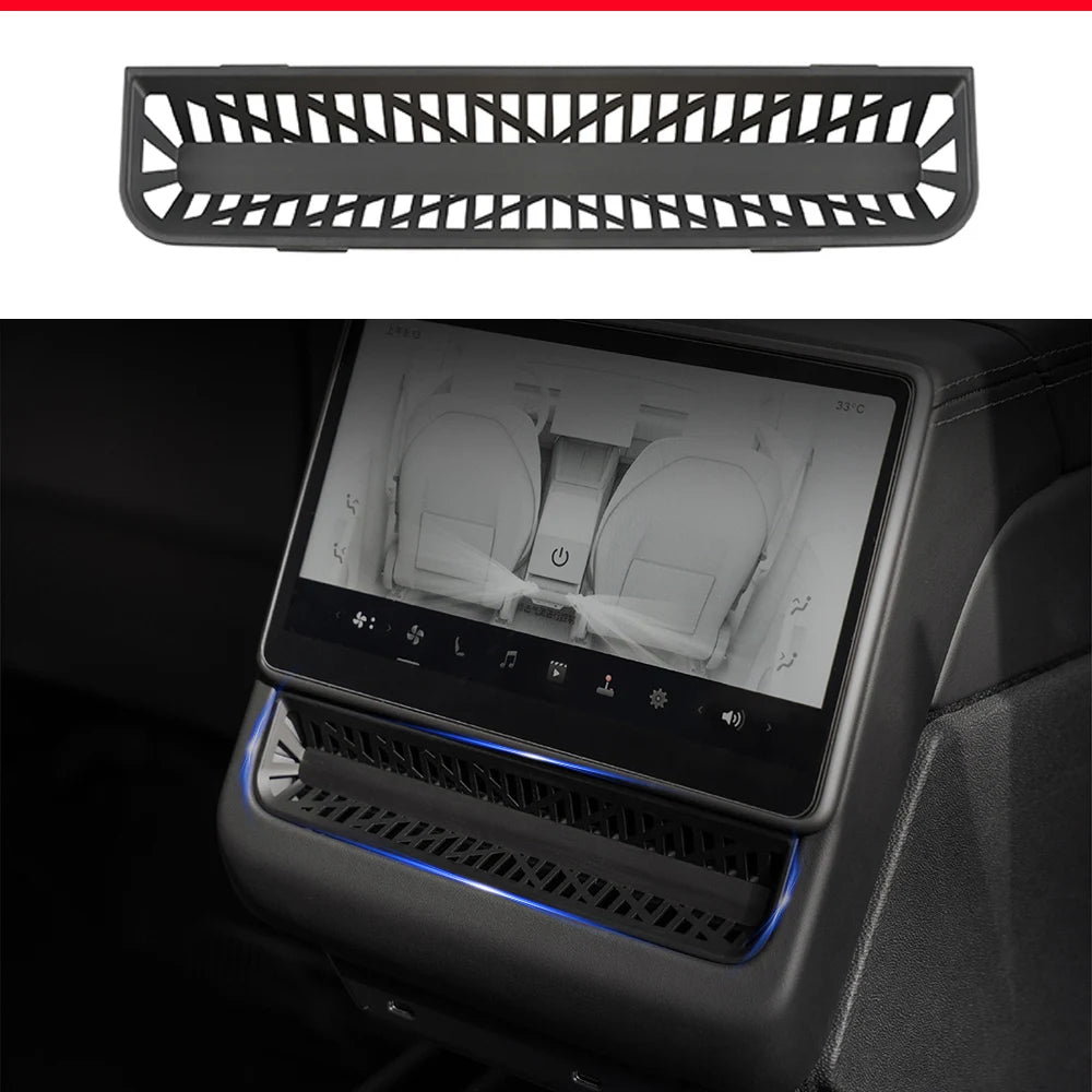 Tesla Model 3/Y Juniper Rear Air Vent Cover - Under-Seat Vent Grille Mesh Accessory