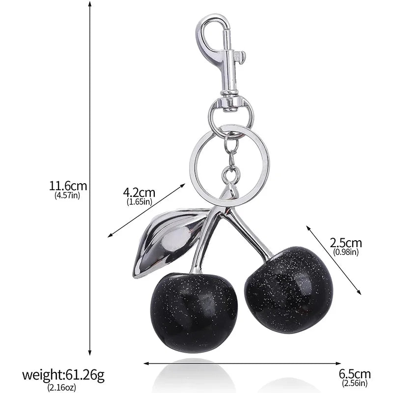 Cute Cherry Keychain Purse Charm – Bag Accessory for Handbags & Gifts for Women