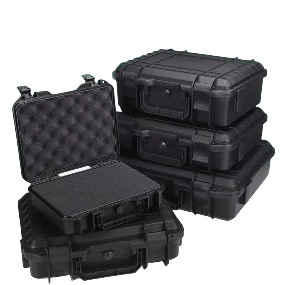 Waterproof Hard Carry Case Toolbox – Pre-Cut Foam Storage Organizer, Impact-Resistant Safety Protector for Hardware