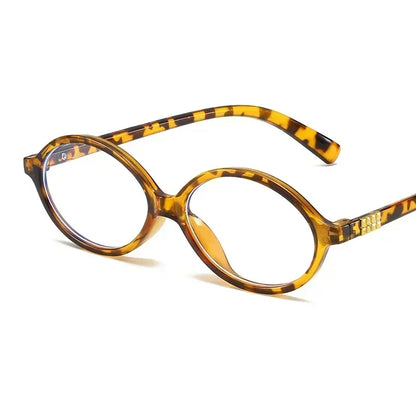 Women's Oval Sunglasses – Retro Small Frame UV400 Clear Lens Fashion Eyewear