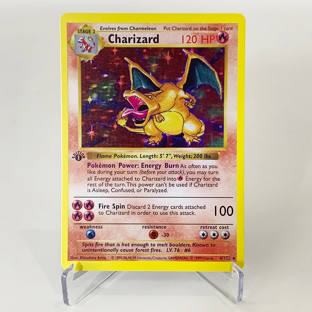 PTCG Charizard V VMAX EX GX Cards - Rare Collectible Battle and Proxy Trading Cards