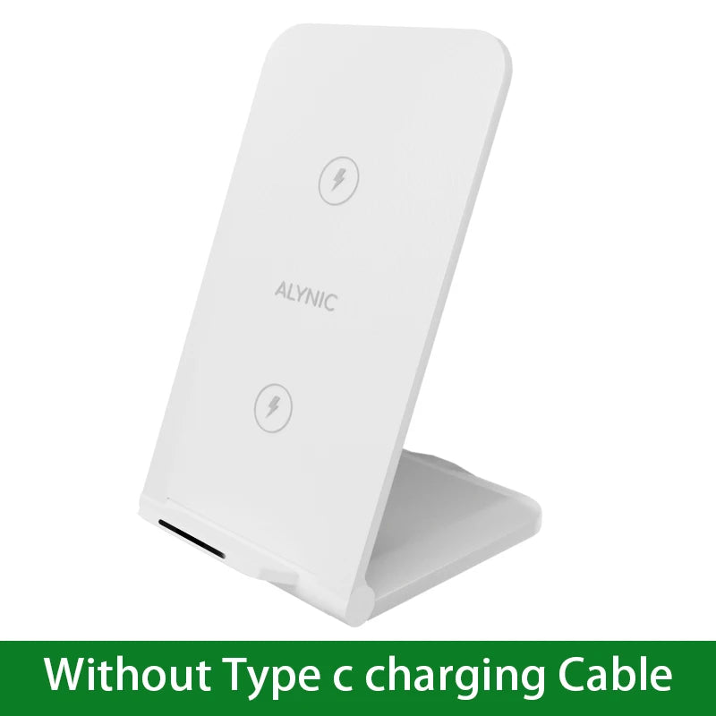 Fast Wireless Charging Stand - Compatible with iPhone 17/15/14/13/12/11 Pro & Samsung Galaxy Devices