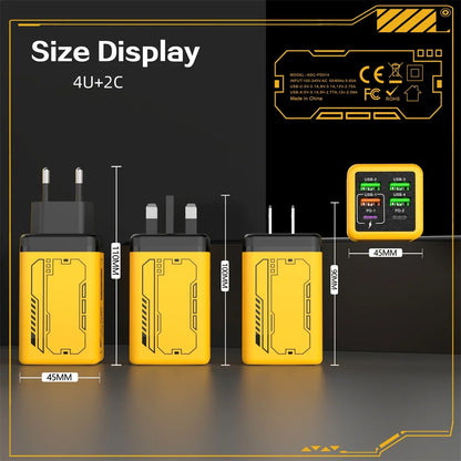 240W GaN USB-C Fast Wall Charger - High-Power Phone Adapter for iPhone, Xiaomi, and Huawei with EU, US, UK, and KR Plug Options