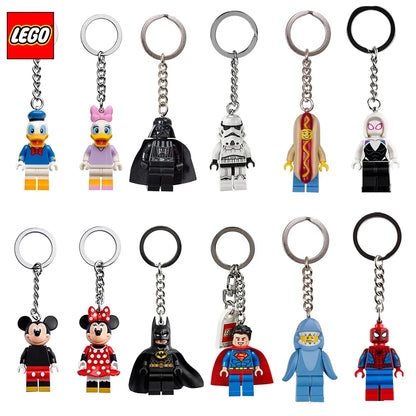 Superhero and Movie Character Keychain - Spider-Man, Miles Morales, Gwen, Batman, Iron Man, Loki, Darth Vader, Yoda and Stormtrooper Mini Figures