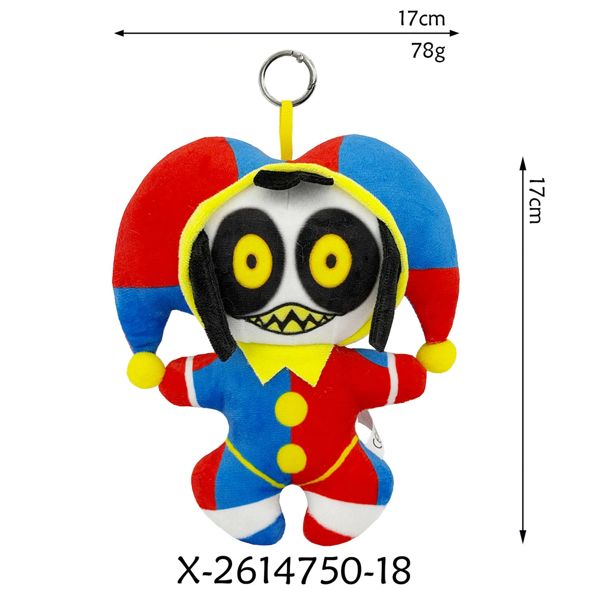 20cm The Amazing Digital Circus Plush Pendant - Caine & Jax Rabbit Plush Keychain, Anime Bag Charm & Collectible Gift