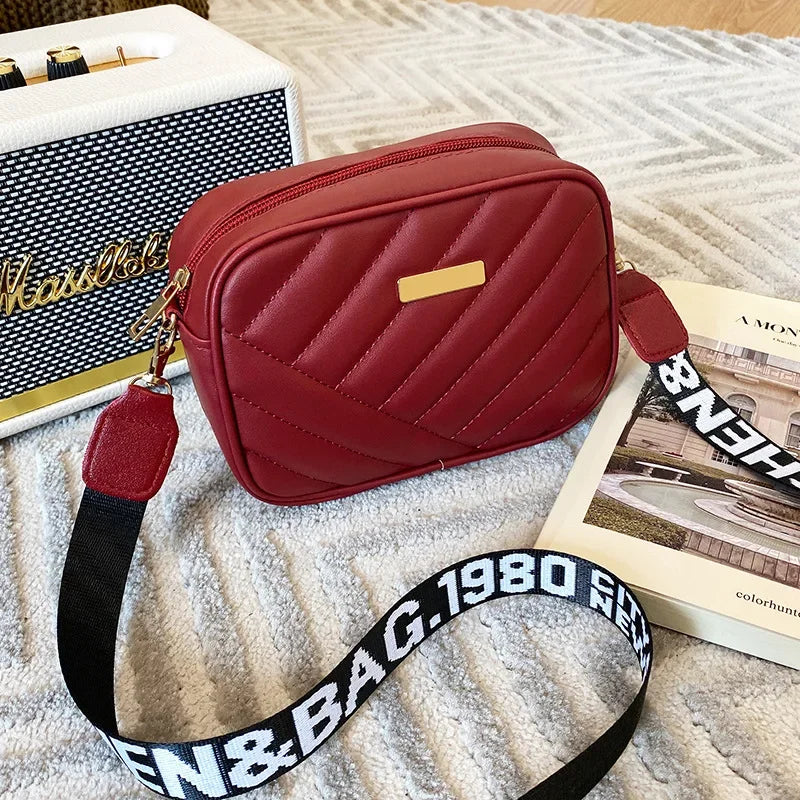 Fashion Women's Small Crossbody Bag - PU Leather Messenger, Zipper Handbag, Luxury Designer Purse for Summer Travel