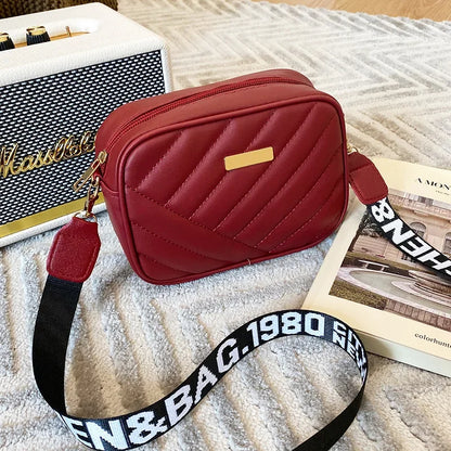 Fashion Women's Small Crossbody Bag - PU Leather Messenger, Zipper Handbag, Luxury Designer Purse for Summer Travel