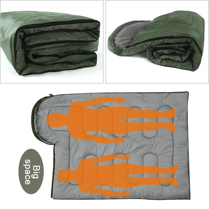 Ultralight Camping Sleeping Bag - Waterproof, 4-Season Warm Envelope for Backpacking, Outdoor Traveling & Hiking