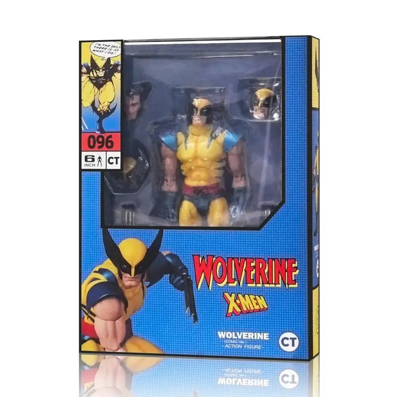 New CT Toys Mafex 96 Wolverine Figure – Brown Comic X-Men SHF Anime Action Figurine, Ko Model Toy Gifts