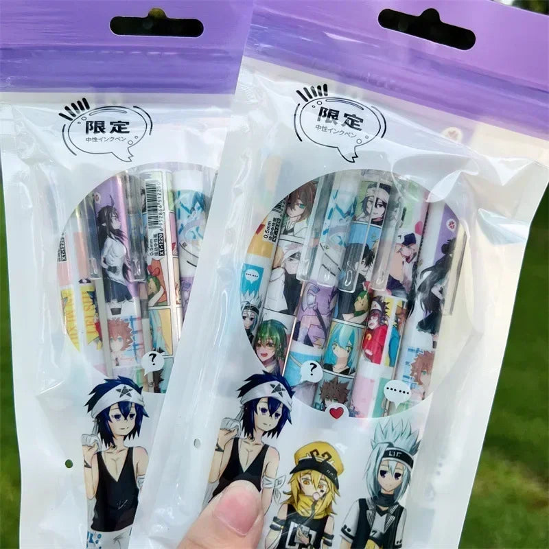 6Pcs ONE PIECE Anime Gel Pens – Luffy, Zoro, Sanji, Nami, Usopp, Robi 0.5mm Stationery for School & Gifts