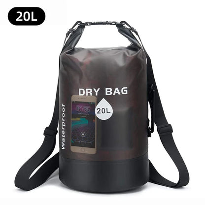 Waterproof Dry Bag - 10L/20L Storage Pack for Swimming, Trekking, Rafting, Kayaking & Boating