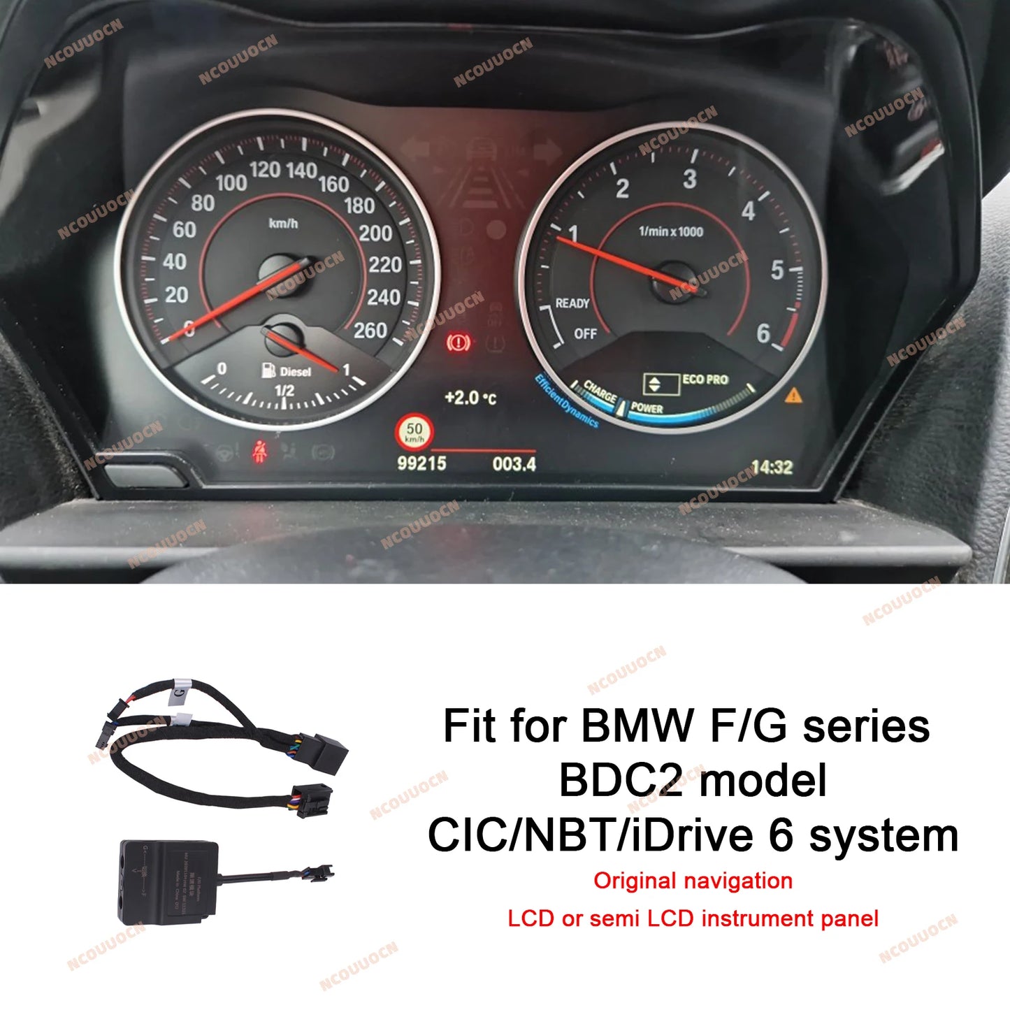 BMW Speed Limit Info Module — SLI Emulator Dashboard Display for F/G Series with NBT CIC ID7
