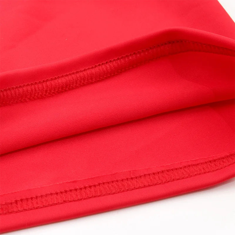 Sexy Red Unisex Full Face Cosplay Mask – Open Eyes & Mouth Hood for Halloween, Role Play, and Costume Parties