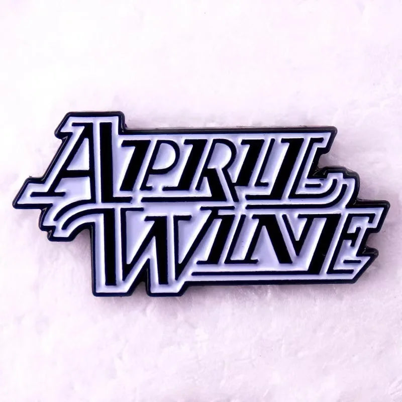 Rock Band Logo Enamel Pin — Music Album Badge, Pop Band Brooch Jewelry Gift & Clothing Accessory for Fans