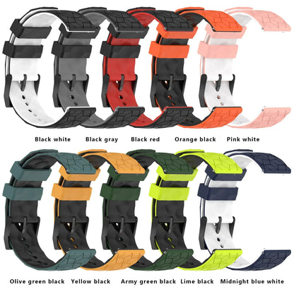 20mm/22mm Silicone Strap for Samsung Galaxy Watch 7/6/5/4 & Huawei GT3/4Pro – Universal Band for Classic Gear S3