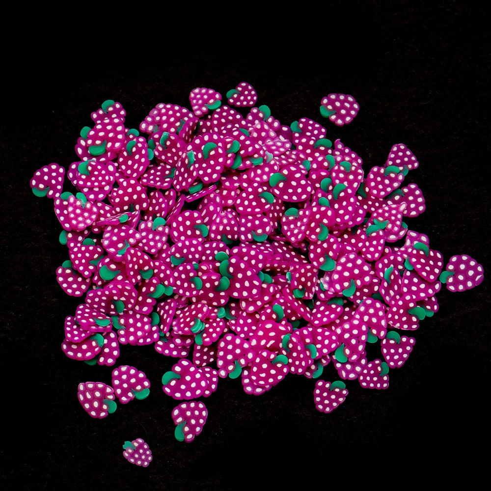 1000PCS Polymer Clay Fruit Slices – Resin DIY Craft Supplies for Jewelry, Epoxy, Silicone Mold & Cellphone Decoration