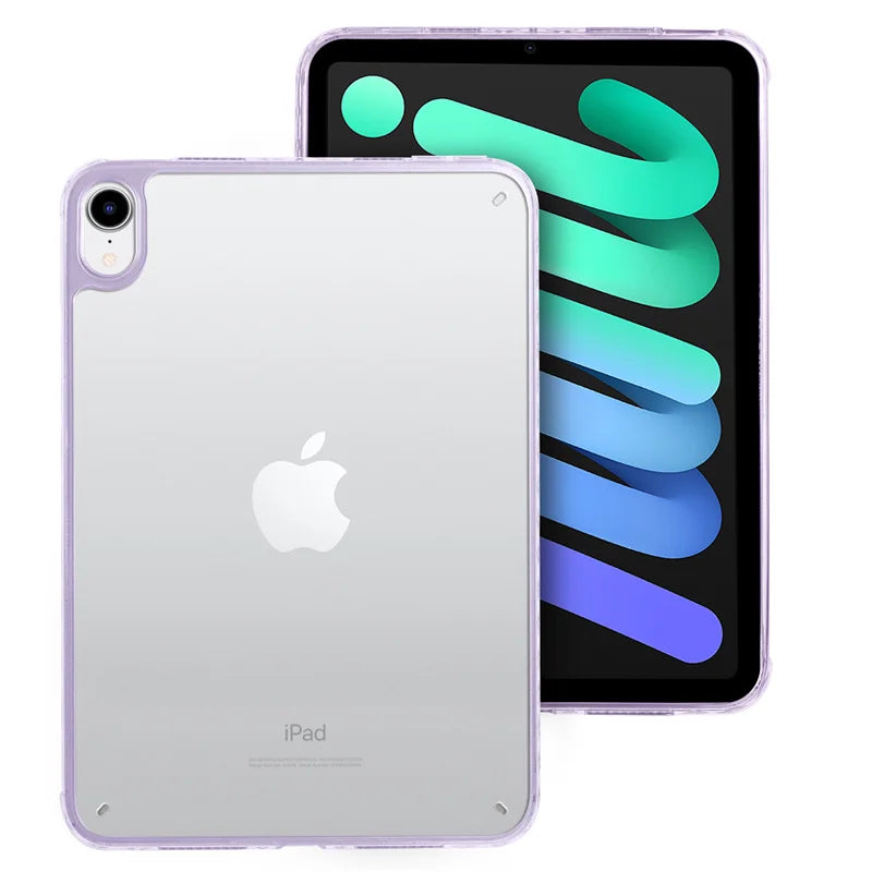 iPad Mini 7 Clear Case - 8.3-Inch Acrylic Hard Back Cover for iPad Mini 7 A17 Pro and Mini 6