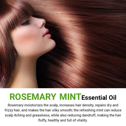 ARosemary Mint Organic Hair Oil – Prevents Dryness, Strengthens & Hydrates Hair
