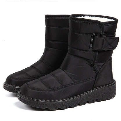 2024 Women's Winter Snow Boots – Waterproof, Warm Fur Ankle Boots in Korean Style