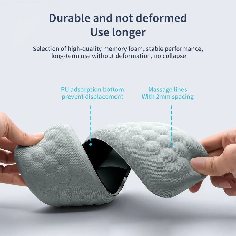 Ergonomic Keyboard Mouse Wrist Rest - Office Typing Protection, Memory Foam Mouse Pad for Computer, Laptop Desk Mat
