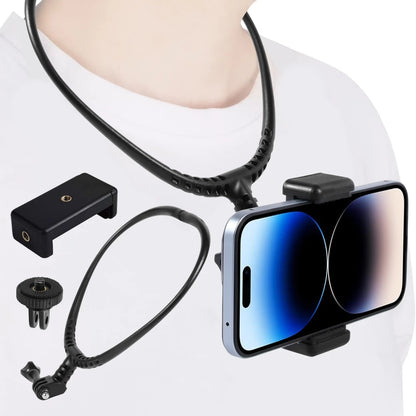 Neck Mount for GoPro & Action Cameras – Anti-Shake Lanyard Strap for Hero 11/10/9, Insta360 X3, DJI Osmo Accessories
