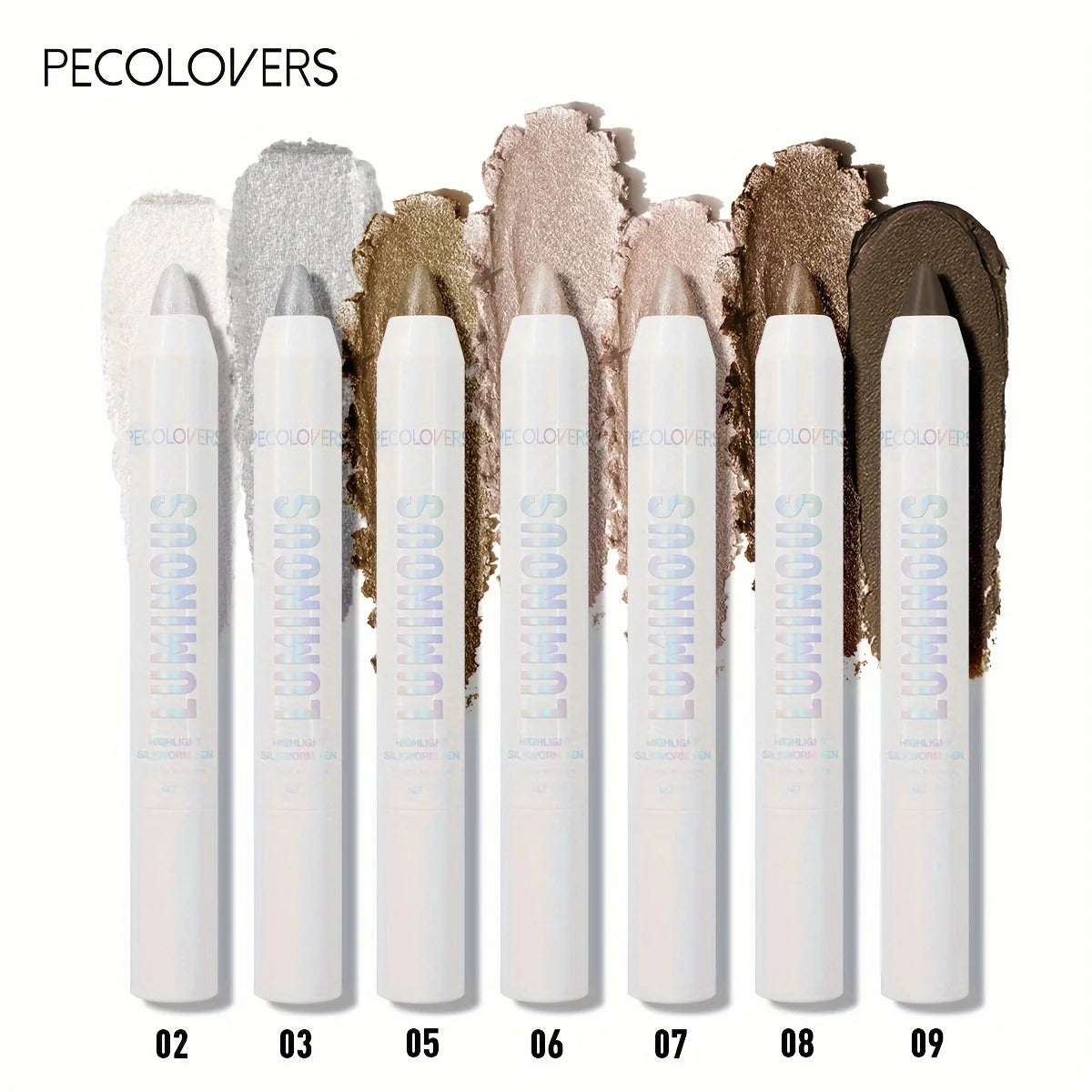 Waterproof Eyeshadow Sticks – Long-Lasting High-Pigmented Shimmer & Matte Neutral Brown Crayon Pencil