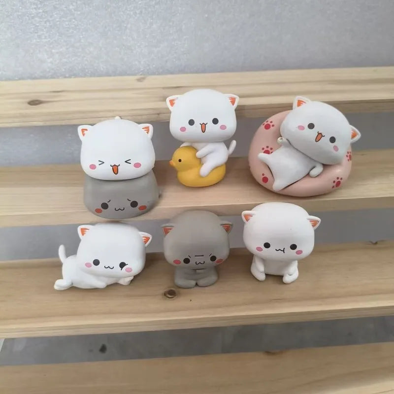 Kawaii Mitao Cat Season 2 Lucky Cat Blind Box - Cute Cartoon Collectible Figures for Home Decor, Holidays, and Gifts